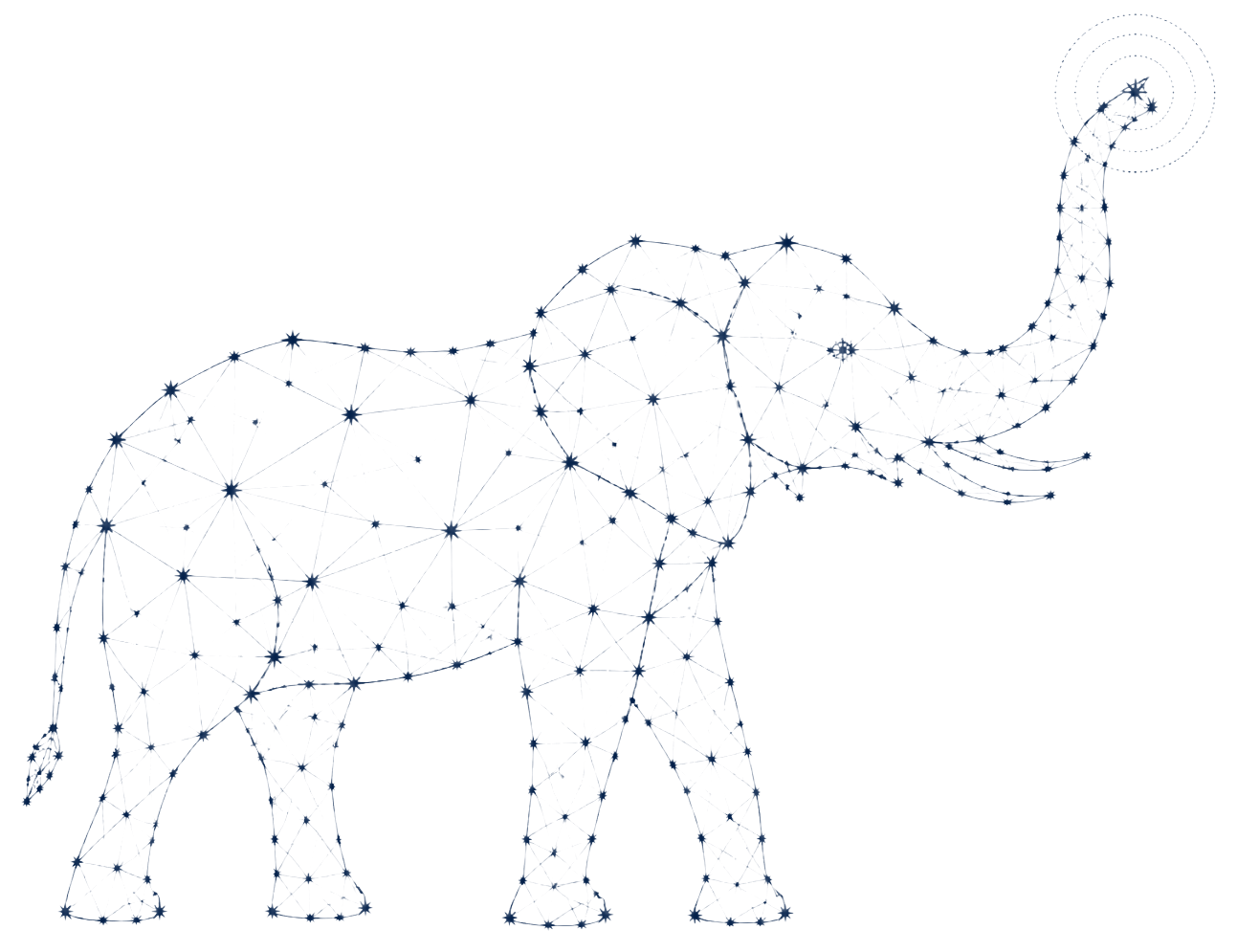Hey Watson constellation elephant mark